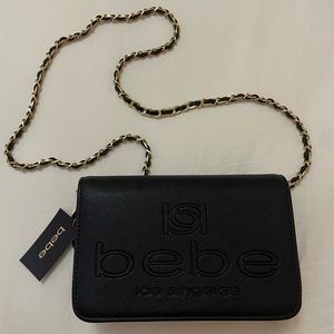Nwt BEBE crossbody chain bag gold